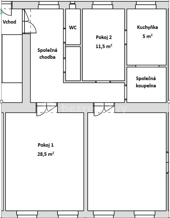 Pronájem bytu 2+kk 50 m², Jindřišská, Praha, Praha