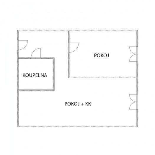 Prodej bytu 2+kk 40 m², Koněvova, Dubí, Ústecký kraj