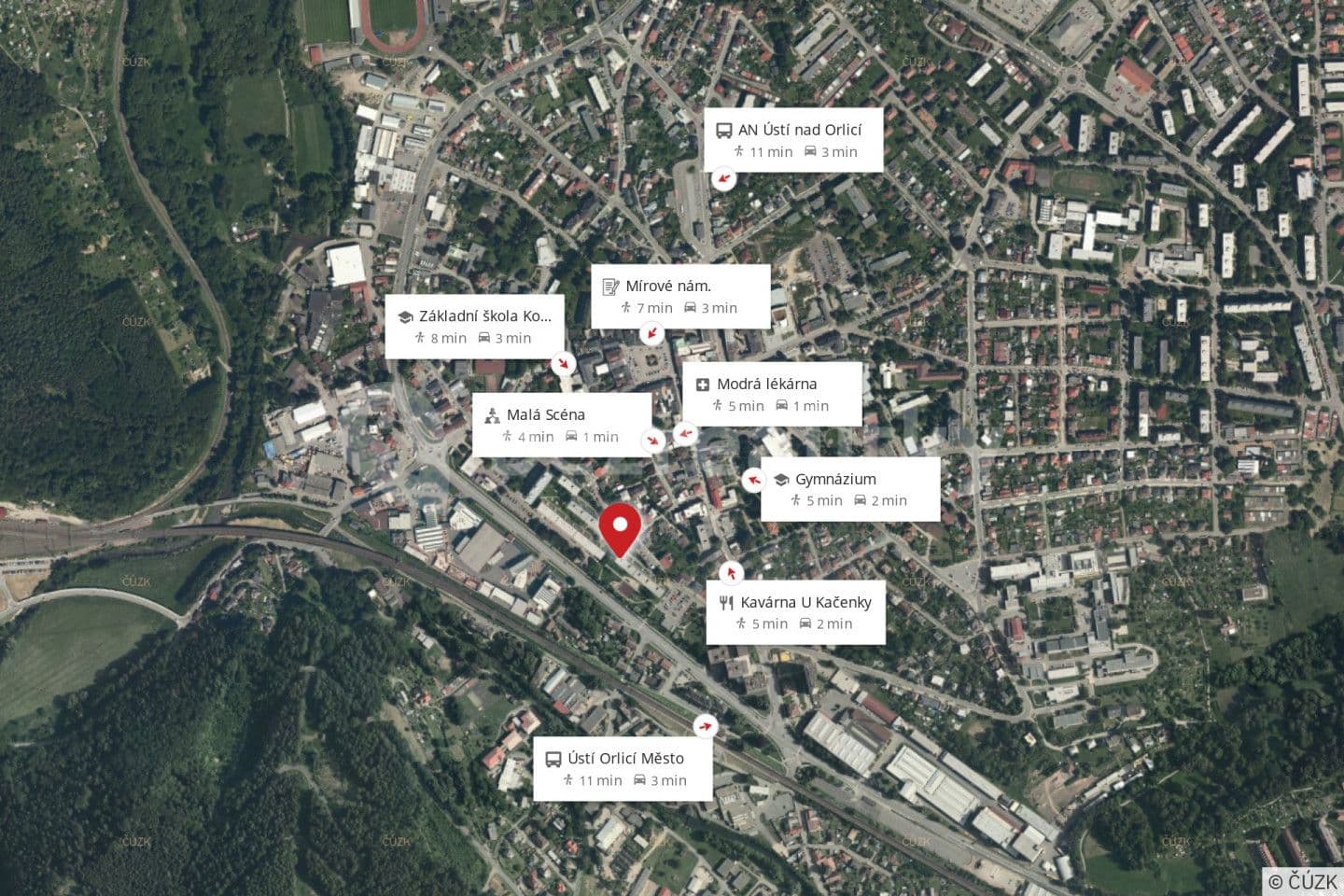 Prodej bytu 3+1 78 m², Jilemnického, Ústí nad Orlicí, Pardubický kraj