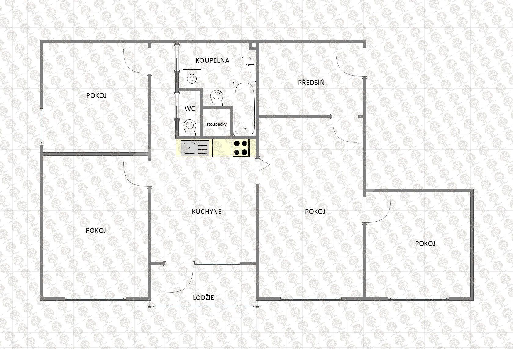 Prodej bytu 4+1 98 m², Konečná, Karlovy Vary, Karlovarský kraj