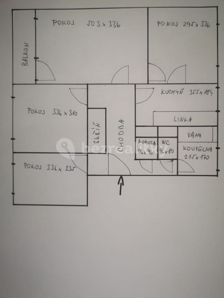 Pronájem bytu 4+1 69 m², Danielova, Praha, Praha Pronájem bytu 4+1 69 m², Danielova, Praha, Praha