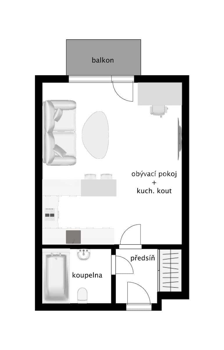 Prodej bytu 1+kk 36 m², Rychtáře Petříka, Praha, Praha