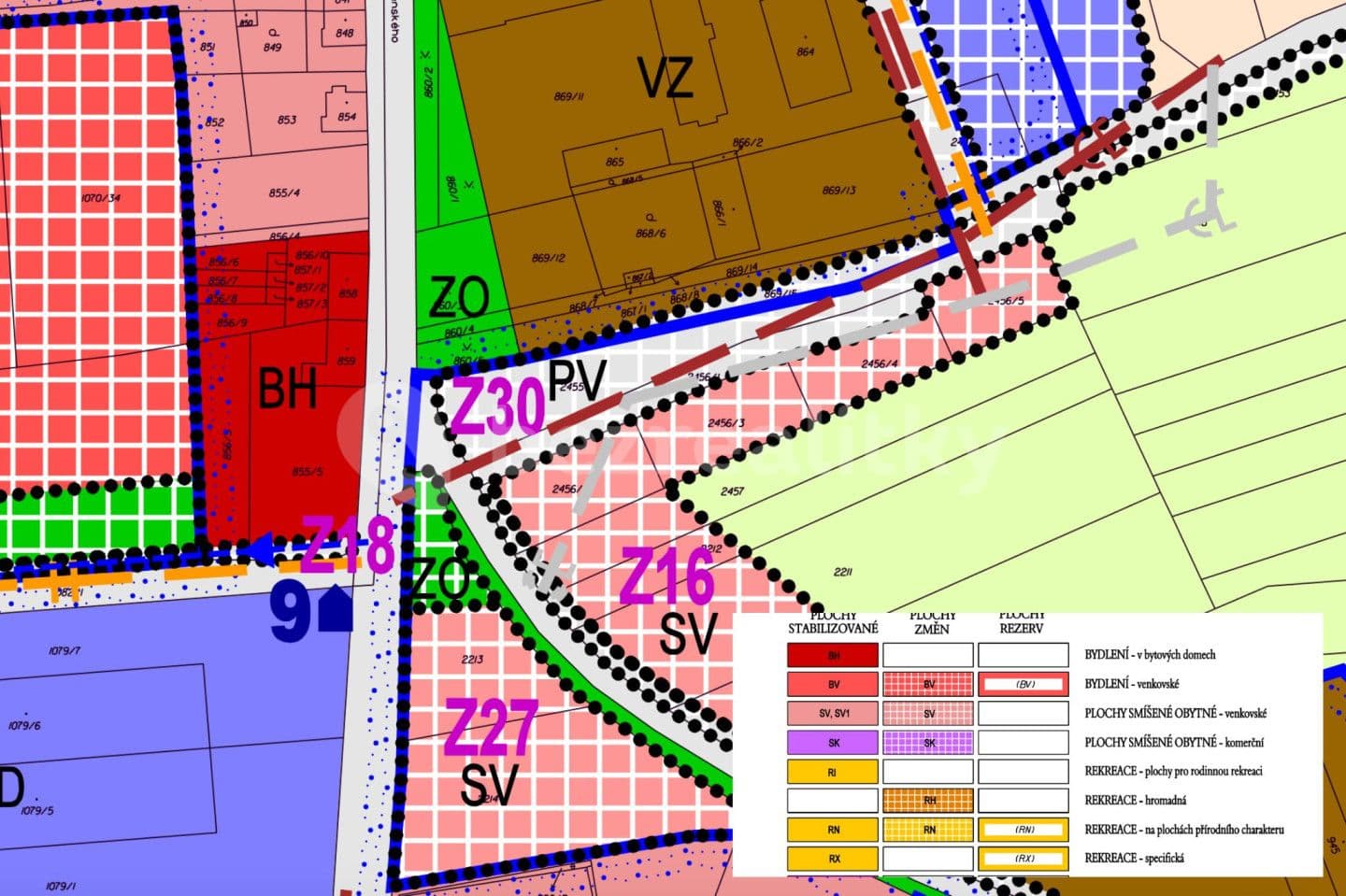 Prodej pozemku 732 m², Grygov, Olomoucký kraj