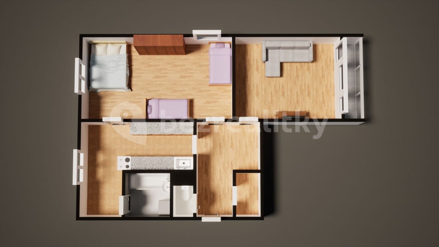 Prodej bytu 2+1 68 m², Želenická, Děčín, Ústecký kraj