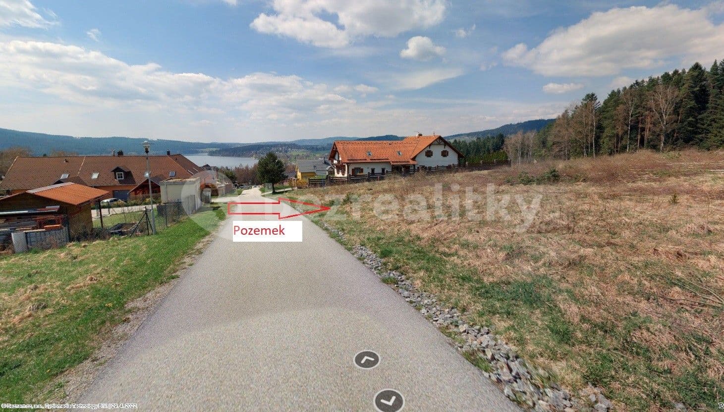 Prodej pozemku 508 m², Lipno nad Vltavou, Jihočeský kraj