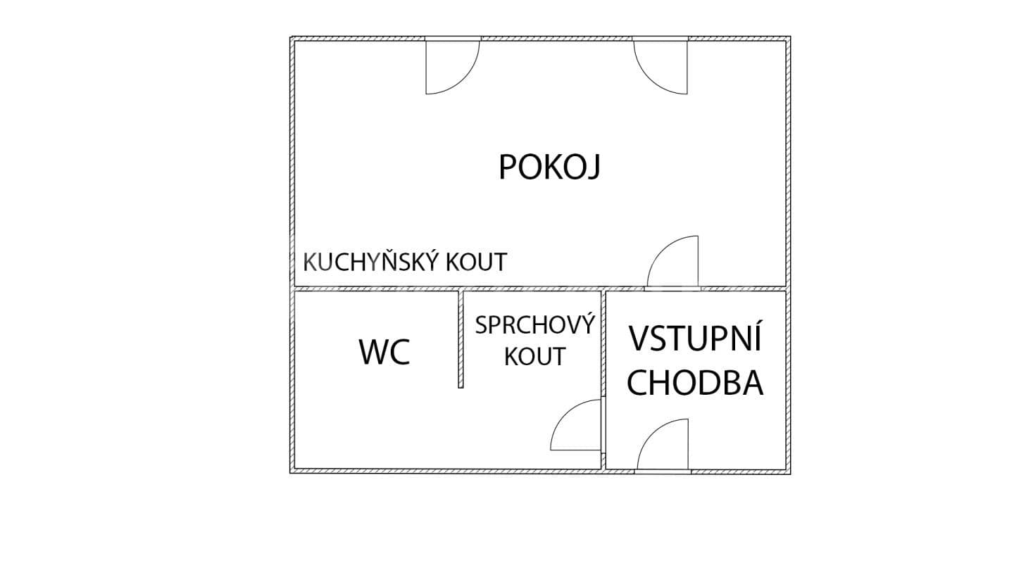 Prodej bytu 1+kk 21 m², Cejl, Brno, Jihomoravský kraj