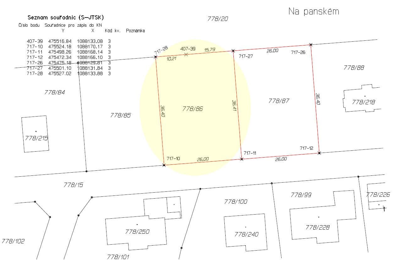 Prodej pozemku 947 m², Vřesina, Moravskoslezský kraj Prodej pozemku 947 m², Vřesina, Moravskoslezský kraj