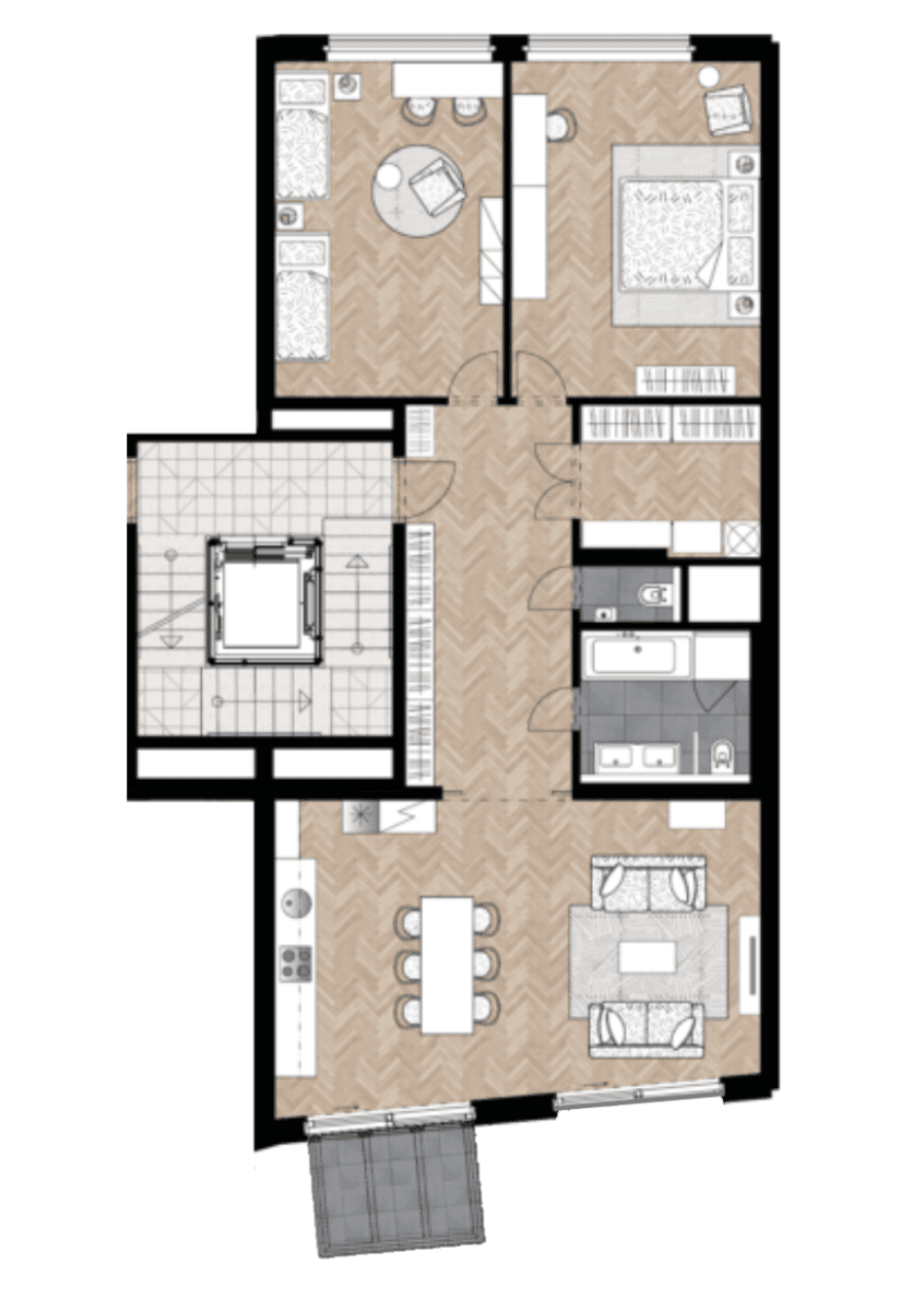 Pronájem bytu 3+kk 116 m², Sámova, Praha, Praha Pronájem bytu 3+kk 116 m², Sámova, Praha, Praha