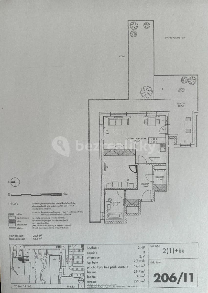 Pronájem bytu 2+kk 54 m², Medunova, Praha, Praha Pronájem bytu 2+kk 54 m², Medunova, Praha, Praha