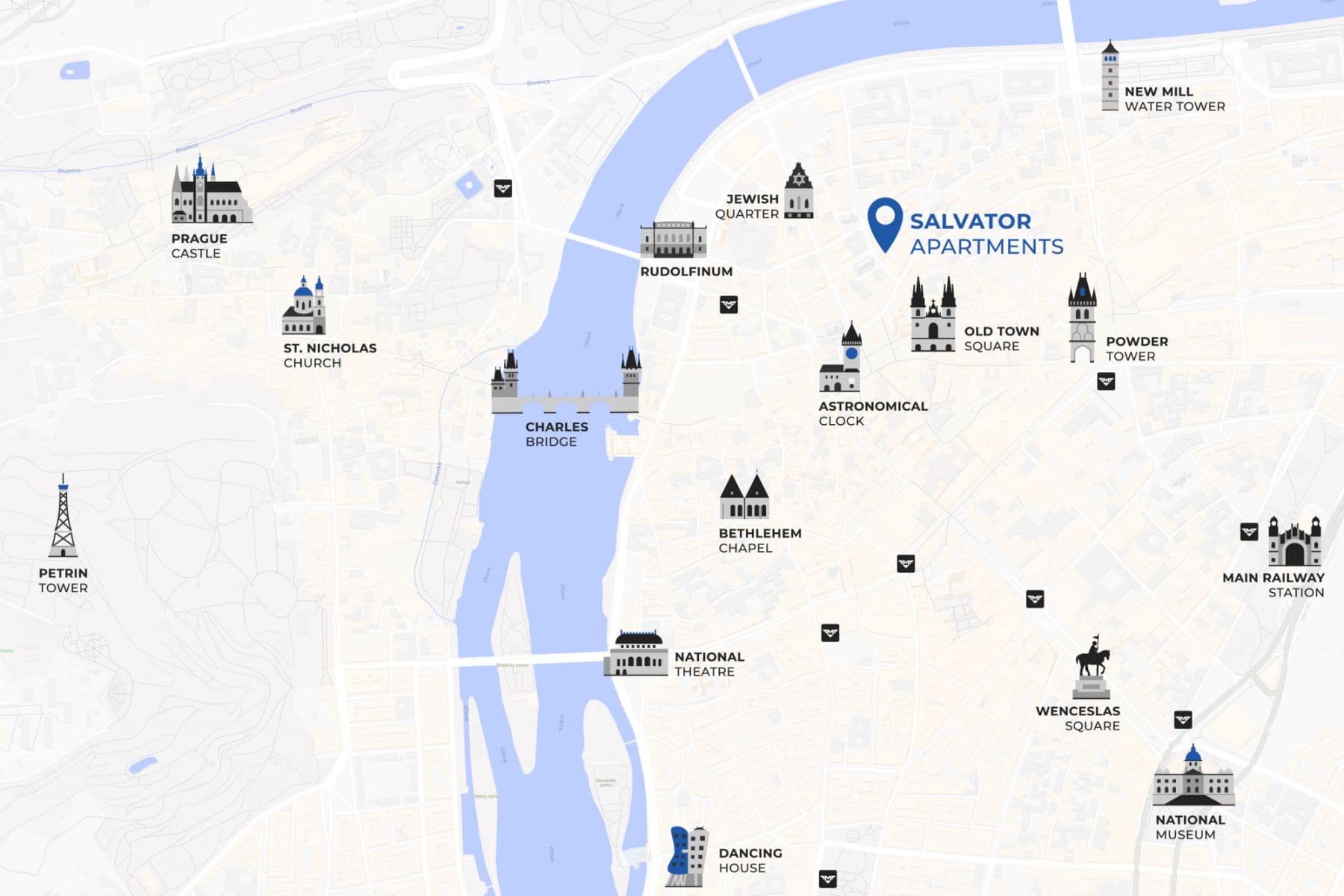 Pronájem bytu 105 m², Dušní, Praha, Praha Pronájem bytu 105 m², Dušní, Praha, Praha