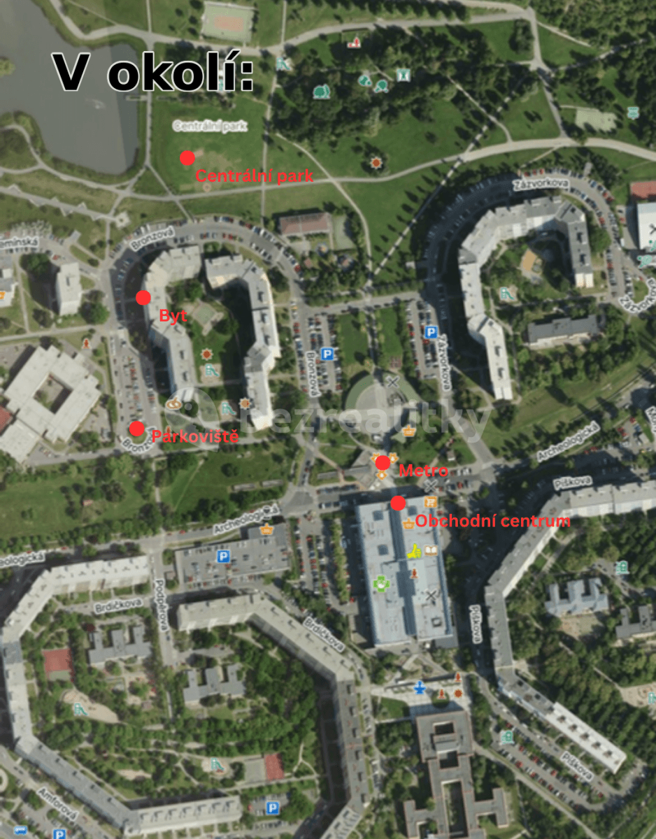 Pronájem bytu 2+kk 45 m², Bronzová, Praha, Praha Pronájem bytu 2+kk 45 m², Bronzová, Praha, Praha