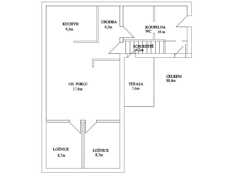 Pronájem bytu 3+kk 86 m², Kučerové, Praha, Praha Pronájem bytu 3+kk 86 m², Kučerové, Praha, Praha