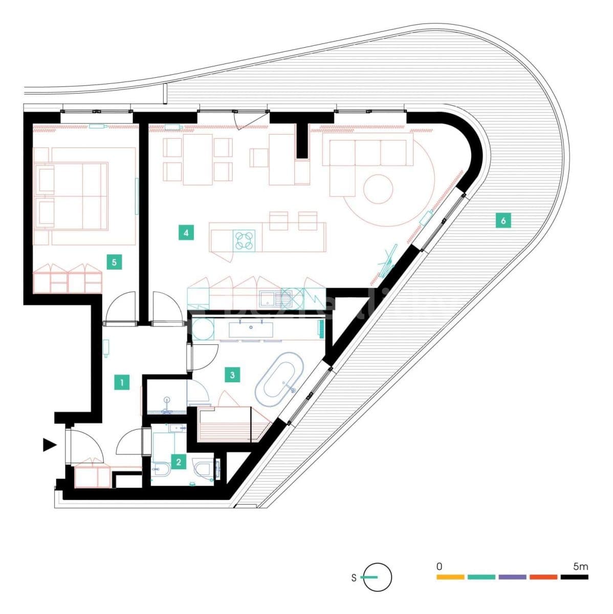 Pronájem bytu 2+kk 81 m², Mukařovského, Praha, Praha Pronájem bytu 2+kk 81 m², Mukařovského, Praha, Praha