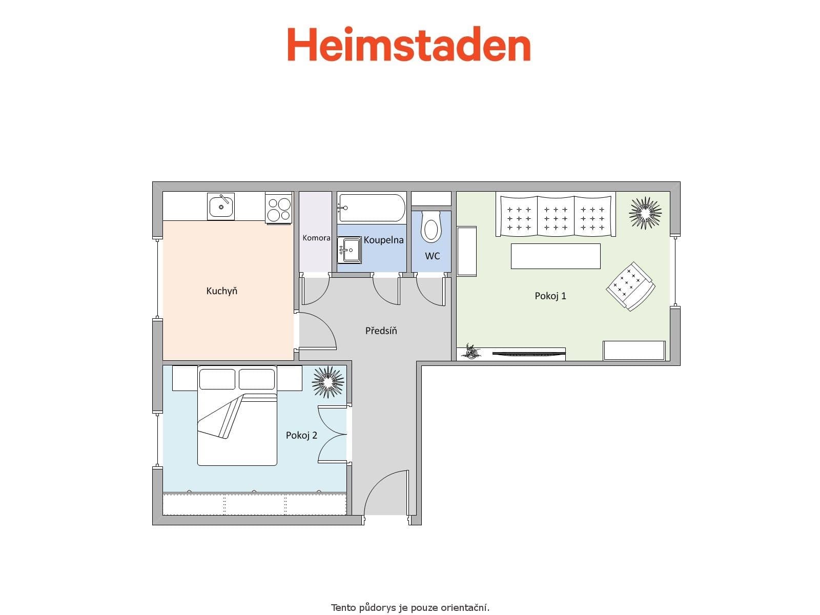 Pronájem bytu 2+1 54 m², Nerudova, Havířov, Moravskoslezský kraj Pronájem bytu 2+1 54 m², Nerudova, Havířov, Moravskoslezský kraj