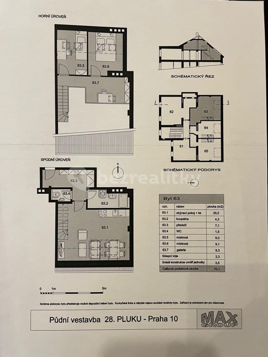 Pronájem bytu 3+kk 70 m², 28. pluku, Praha, Praha Pronájem bytu 3+kk 70 m², 28. pluku, Praha, Praha