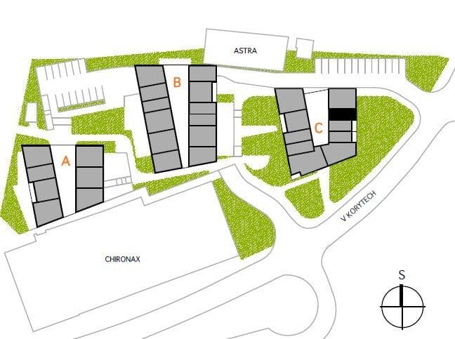 Pronájem bytu 1+kk 37 m², Na Slatince, Praha, Praha Pronájem bytu 1+kk 37 m², Na Slatince, Praha, Praha