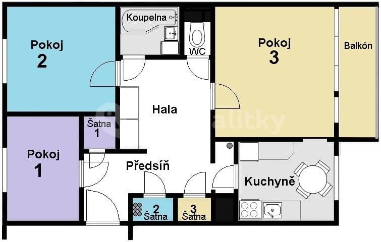Pronájem bytu 3+1 73 m², Oderská, Brno, Jihomoravský kraj Pronájem bytu 3+1 73 m², Oderská, Brno, Jihomoravský kraj