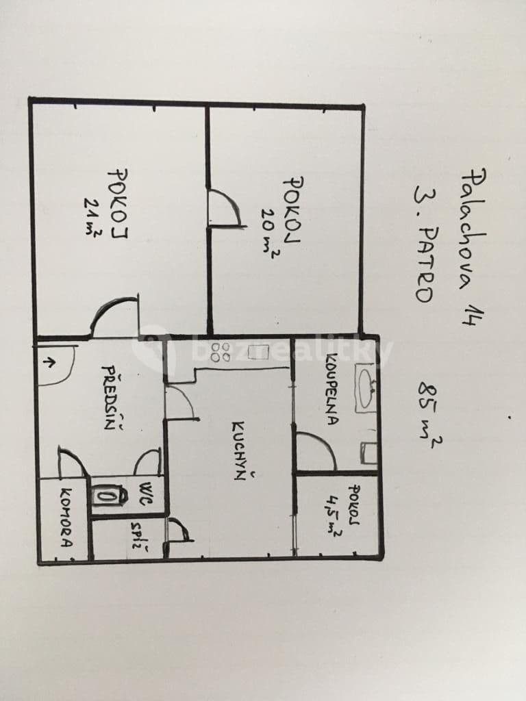 Pronájem bytu 2+1 84 m², Palachova, Ústí nad Labem, Ústecký kraj Pronájem bytu 2+1 84 m², Palachova, Ústí nad Labem, Ústecký kraj