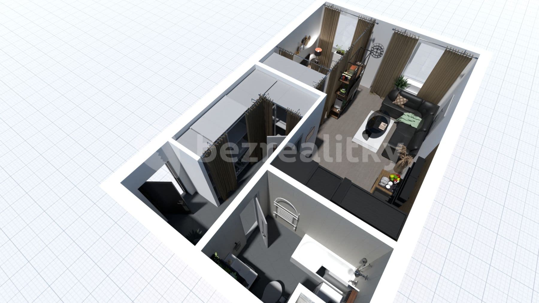 Pronájem bytu 2+kk 43 m², Thomasova, Praha, Praha Pronájem bytu 2+kk 43 m², Thomasova, Praha, Praha