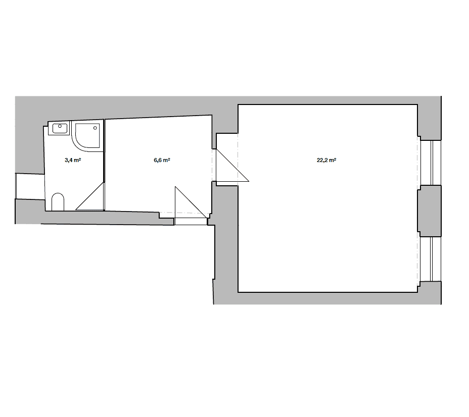 Pronájem bytu 1+kk 32 m², Jeronýmova, Praha, Praha Pronájem bytu 1+kk 32 m², Jeronýmova, Praha, Praha