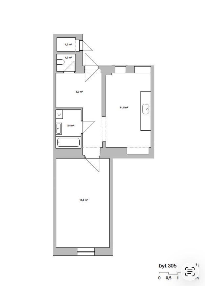Pronájem bytu 1+1 41 m², Jeronýmova, Praha, Praha Pronájem bytu 1+1 41 m², Jeronýmova, Praha, Praha