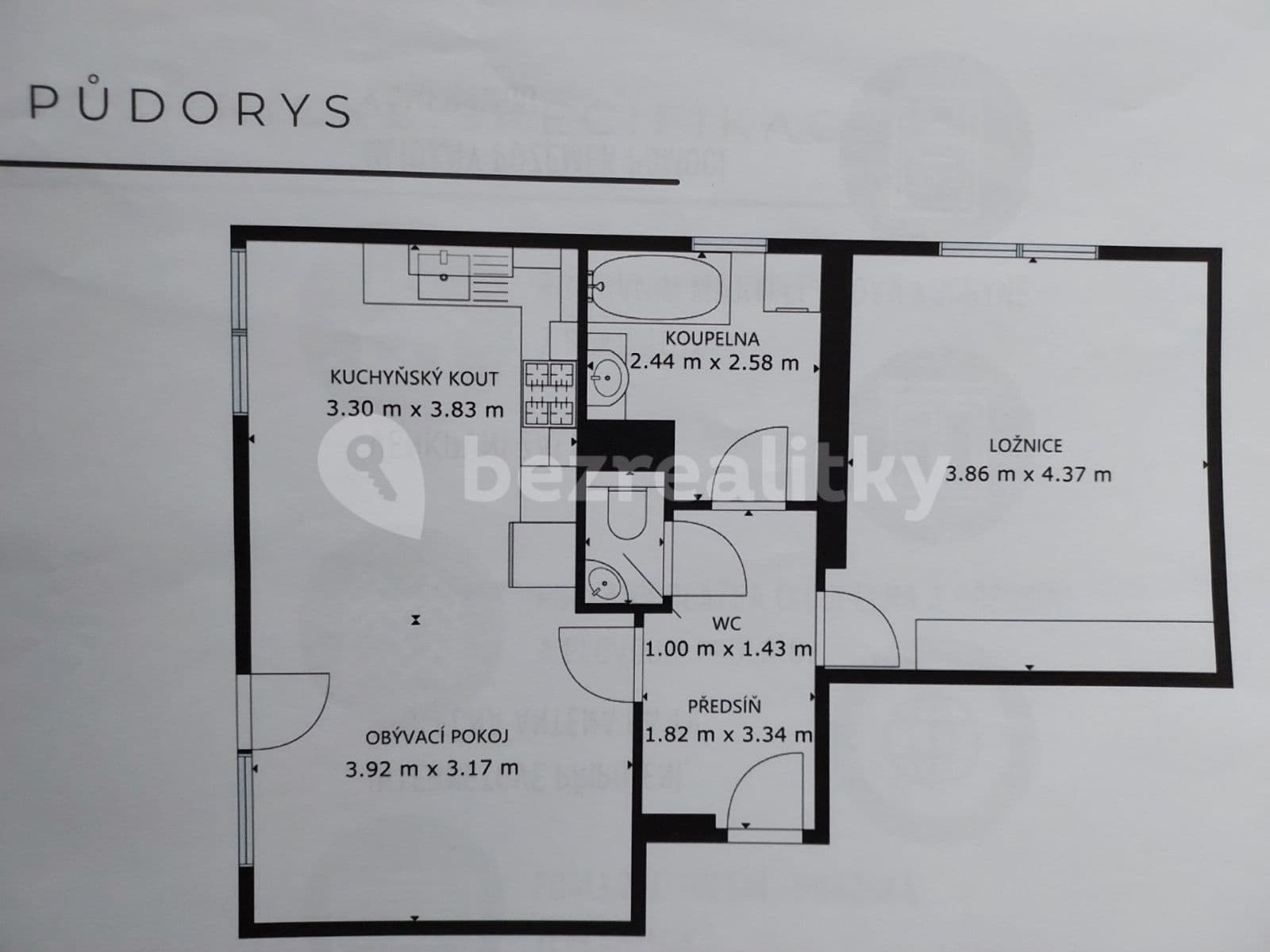 Pronájem bytu 2+kk 54 m², Rudolfa Holeky, Praha, Praha Pronájem bytu 2+kk 54 m², Rudolfa Holeky, Praha, Praha