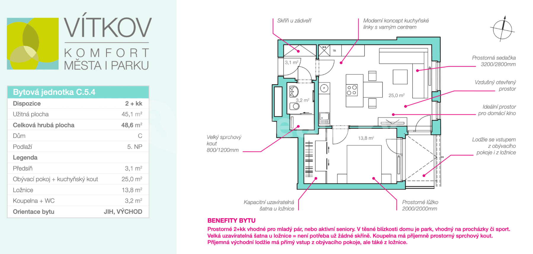 Pronájem bytu 2+kk 50 m², Kališnická, Praha, Praha Pronájem bytu 2+kk 50 m², Kališnická, Praha, Praha