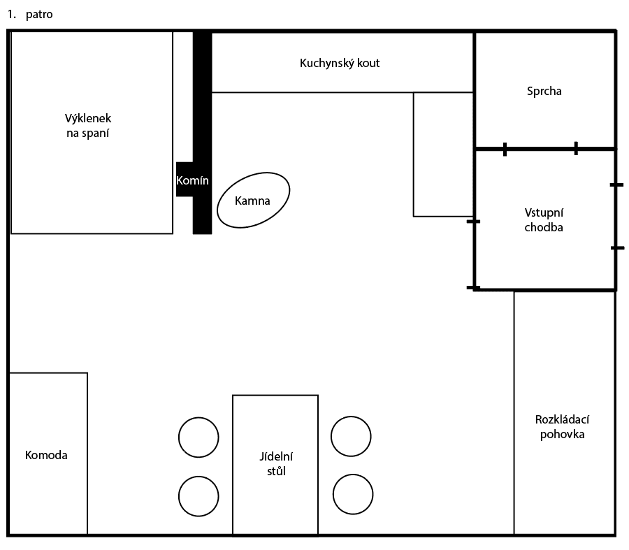 Prodej chaty, chalupy 37 m², pozemek 346 m², Záboří, Jihočeský kraj Prodej chaty, chalupy 37 m², pozemek 346 m², Záboří, Jihočeský kraj