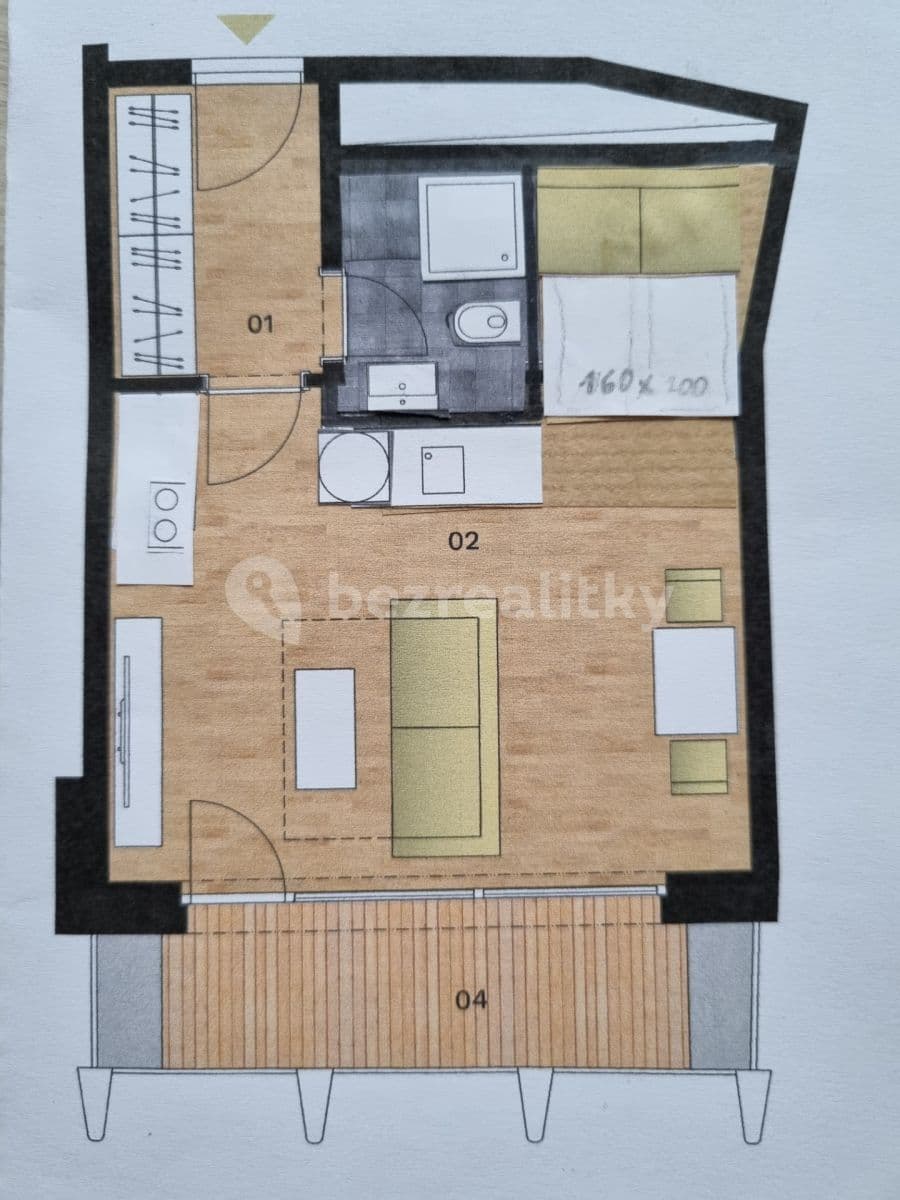 Pronájem bytu 1+kk 37 m², Vítězné náměstí, Praha, Praha Pronájem bytu 1+kk 37 m², Vítězné náměstí, Praha, Praha
