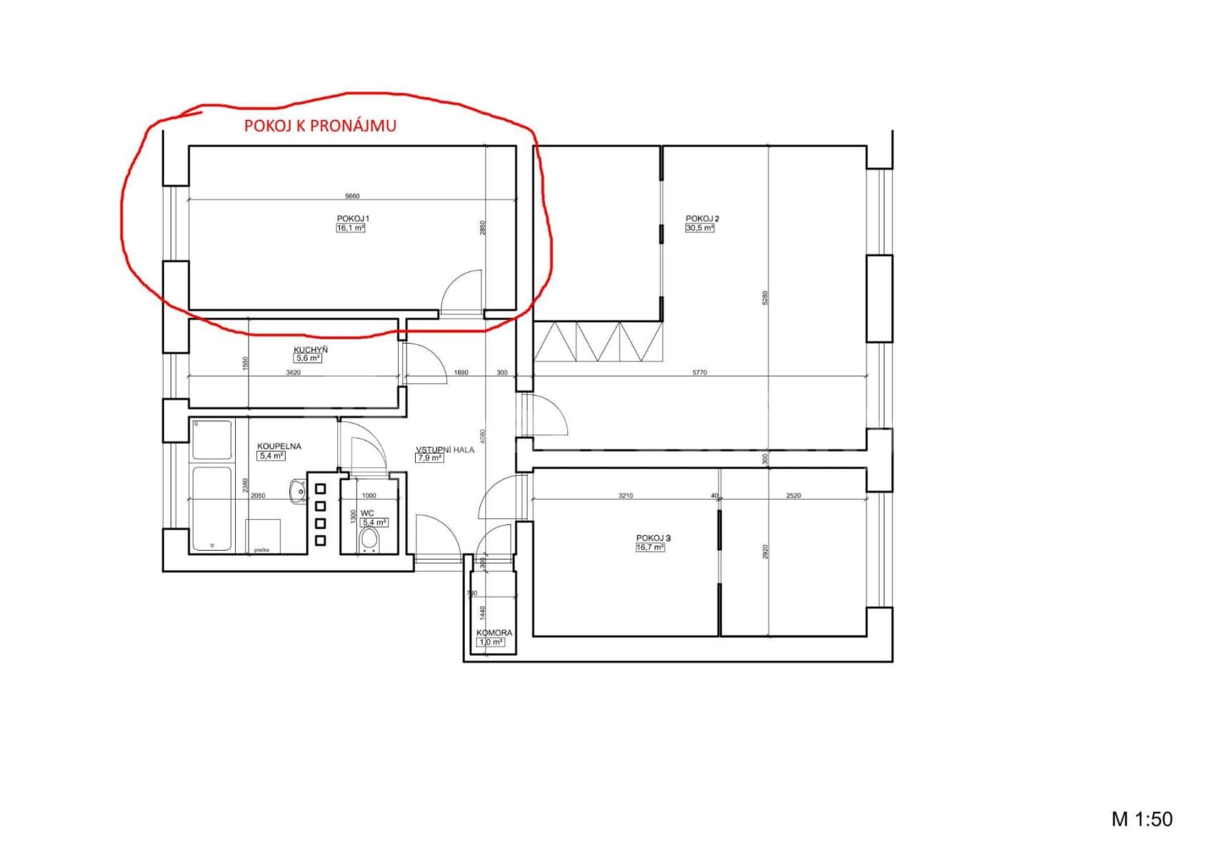 Pronájem bytu 3+1 86 m², Lublaňská, Praha, Praha Pronájem bytu 3+1 86 m², Lublaňská, Praha, Praha