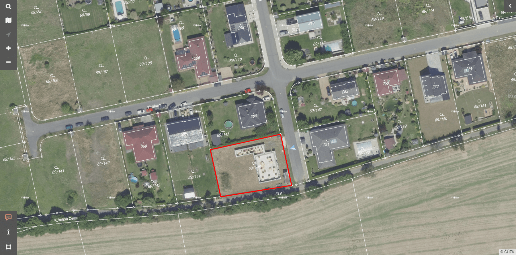 Prodej pozemku 1.173 m², Křenice, Středočeský kraj Prodej pozemku 1.173 m², Křenice, Středočeský kraj