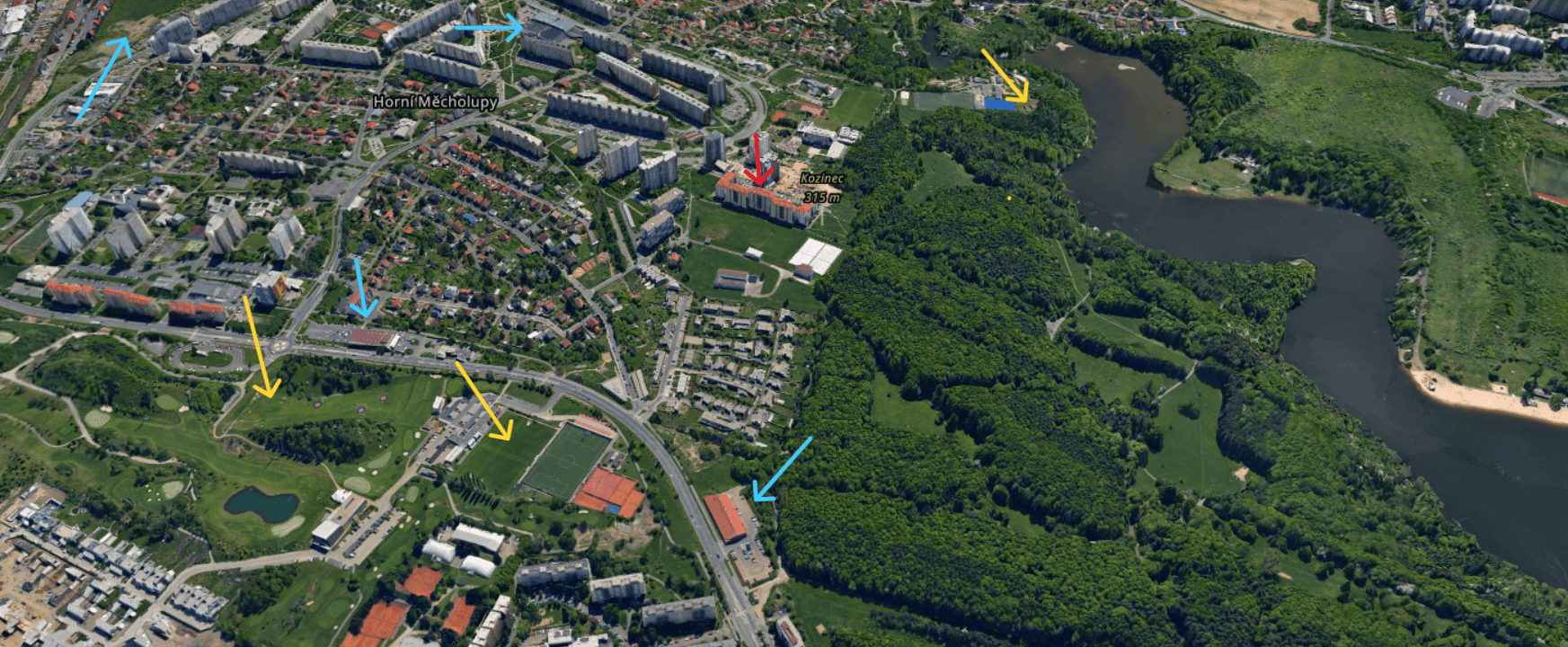 Prodej bytu 1+1 43 m², Nad Přehradou, Praha, Praha Prodej bytu 1+1 43 m², Nad Přehradou, Praha, Praha
