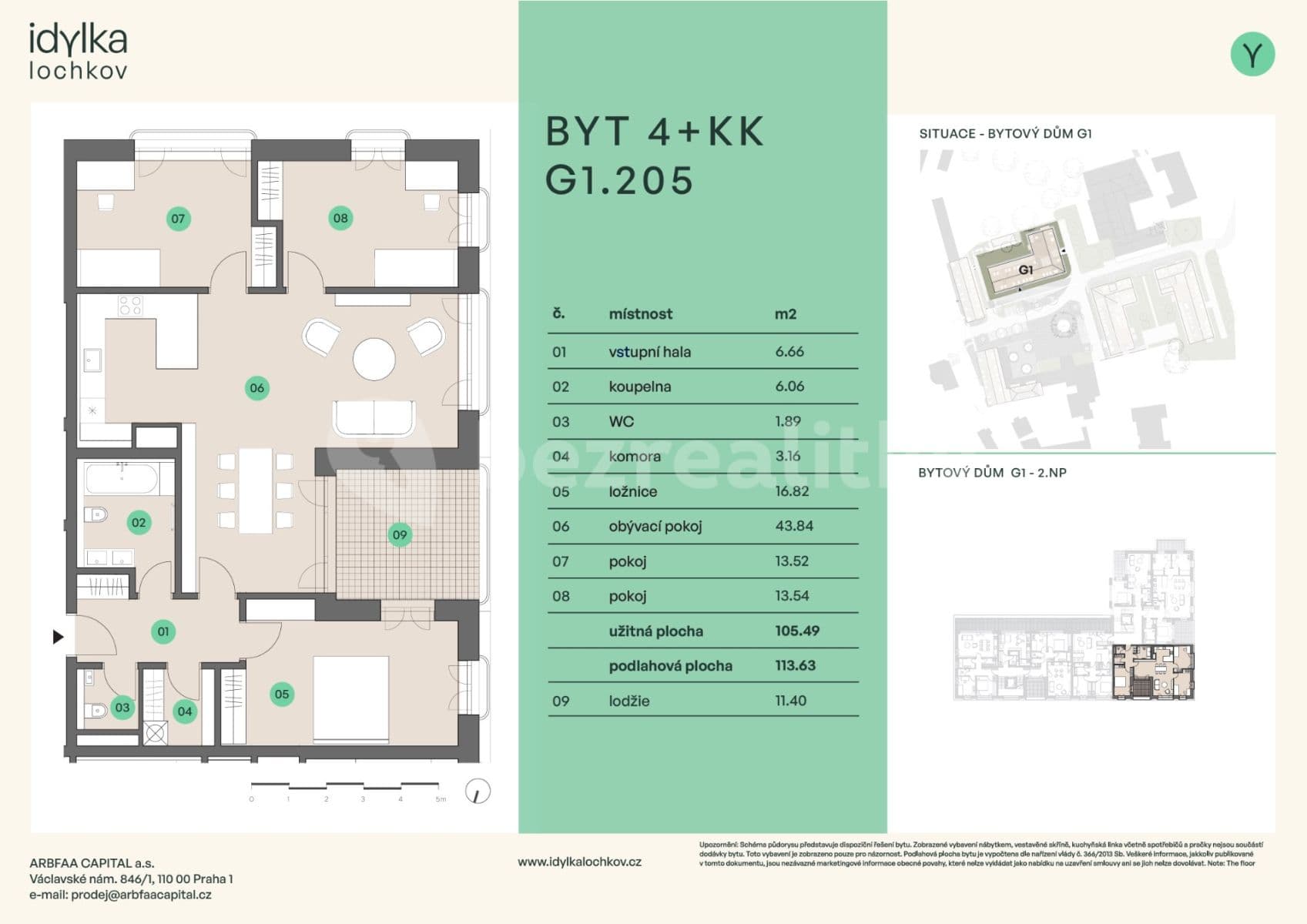 Prodej bytu 4+kk 114 m², Ke Slivenci, Praha, Praha Prodej bytu 4+kk 114 m², Ke Slivenci, Praha, Praha