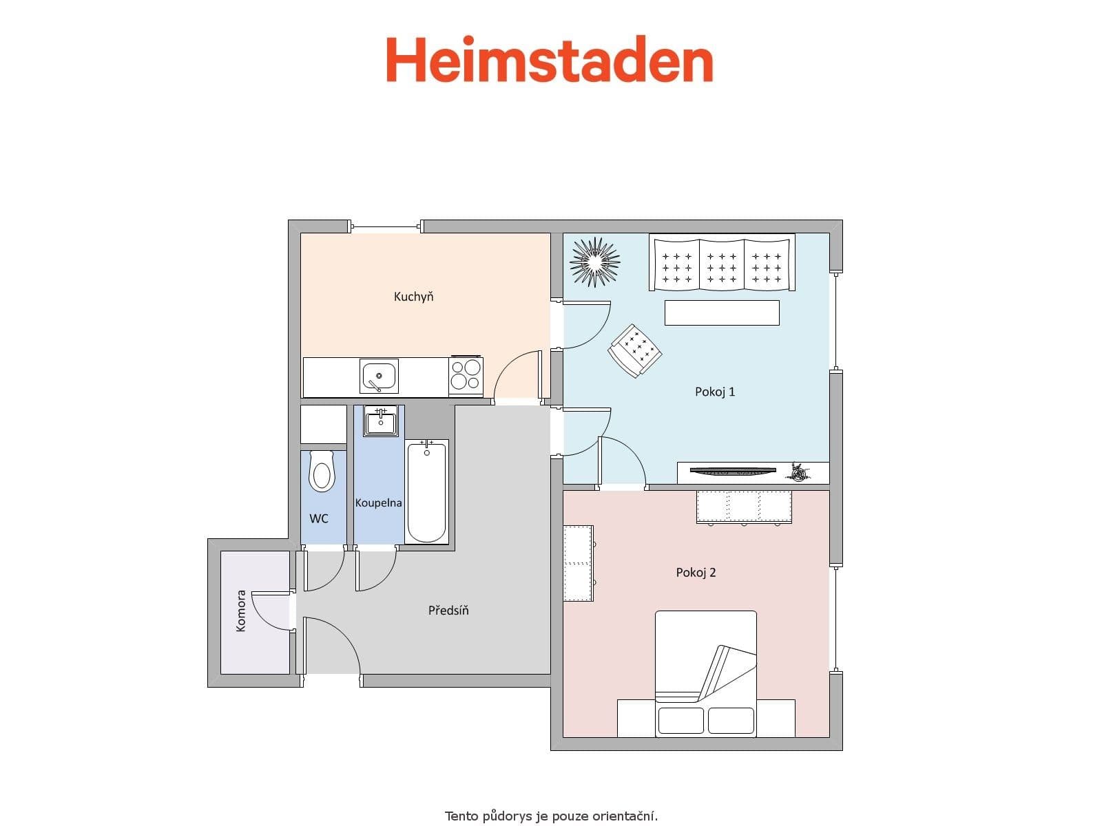Pronájem bytu 2+1 59 m², U Školky, Havířov, Moravskoslezský kraj Pronájem bytu 2+1 59 m², U Školky, Havířov, Moravskoslezský kraj