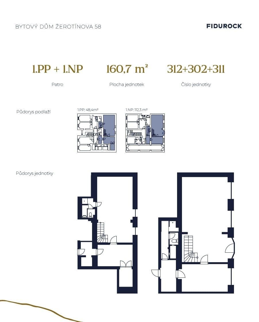 Prodej nebytového prostoru 161 m², Žerotínova, Praha, Praha Prodej nebytového prostoru 161 m², Žerotínova, Praha, Praha