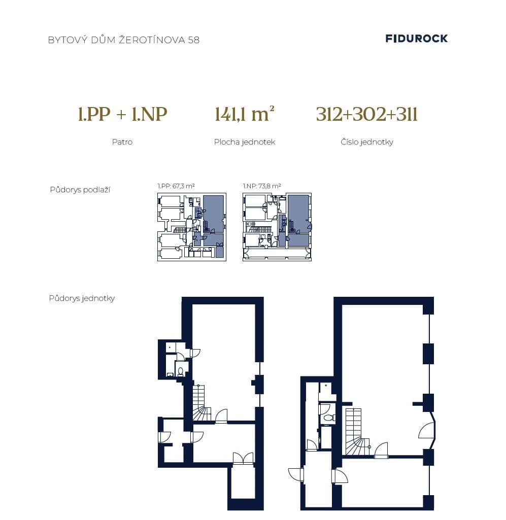 Prodej nebytového prostoru 141 m², Žerotínova, Praha, Praha Prodej nebytového prostoru 141 m², Žerotínova, Praha, Praha