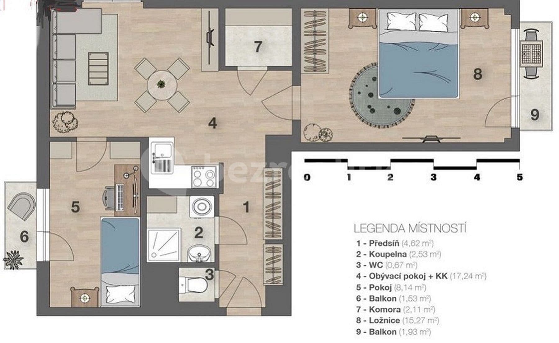 Pronájem bytu 3+kk 50 m², U Blaženky, Praha, Praha Pronájem bytu 3+kk 50 m², U Blaženky, Praha, Praha