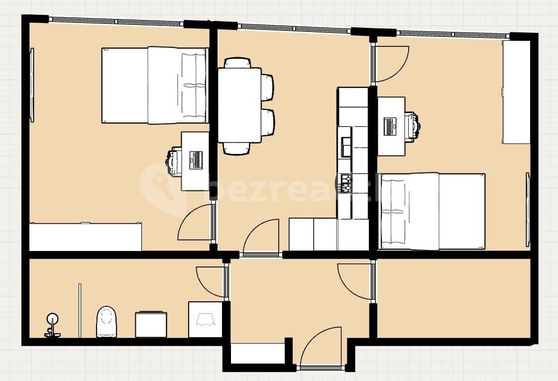 Pronájem bytu 2+1 51 m², Pellicova, Brno, Jihomoravský kraj Pronájem bytu 2+1 51 m², Pellicova, Brno, Jihomoravský kraj