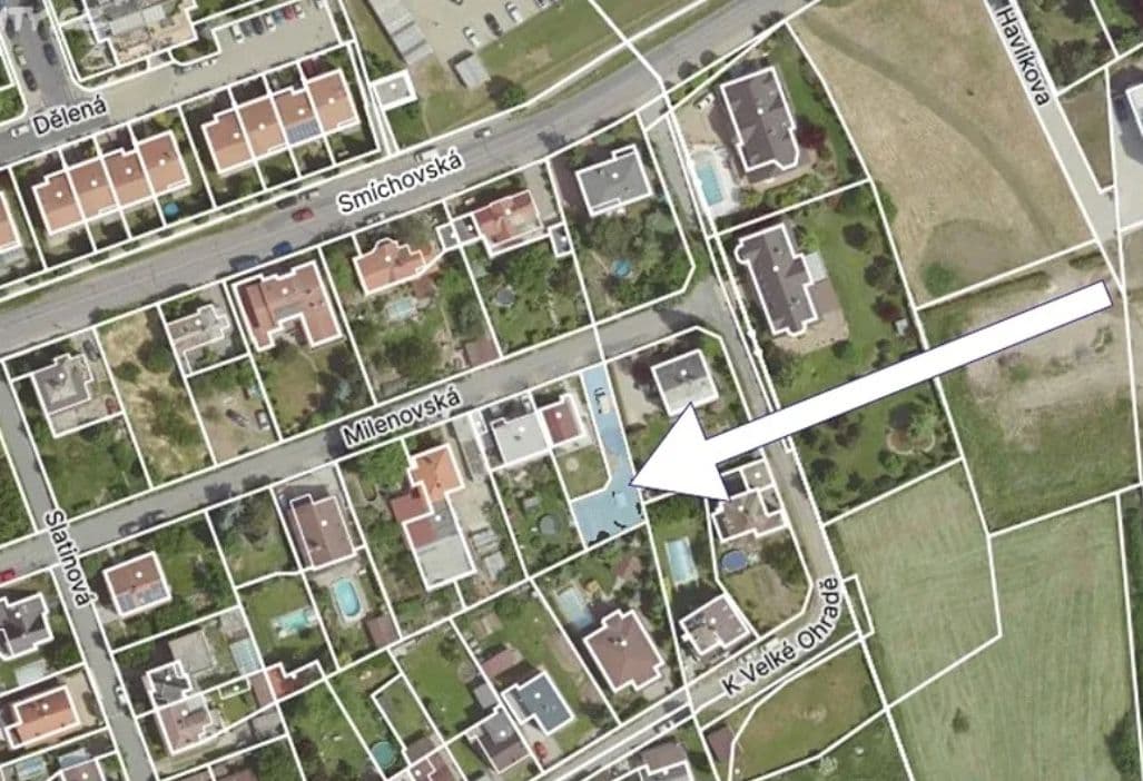 Prodej pozemku 295 m², Milenovská, Praha, Praha Prodej pozemku 295 m², Milenovská, Praha, Praha