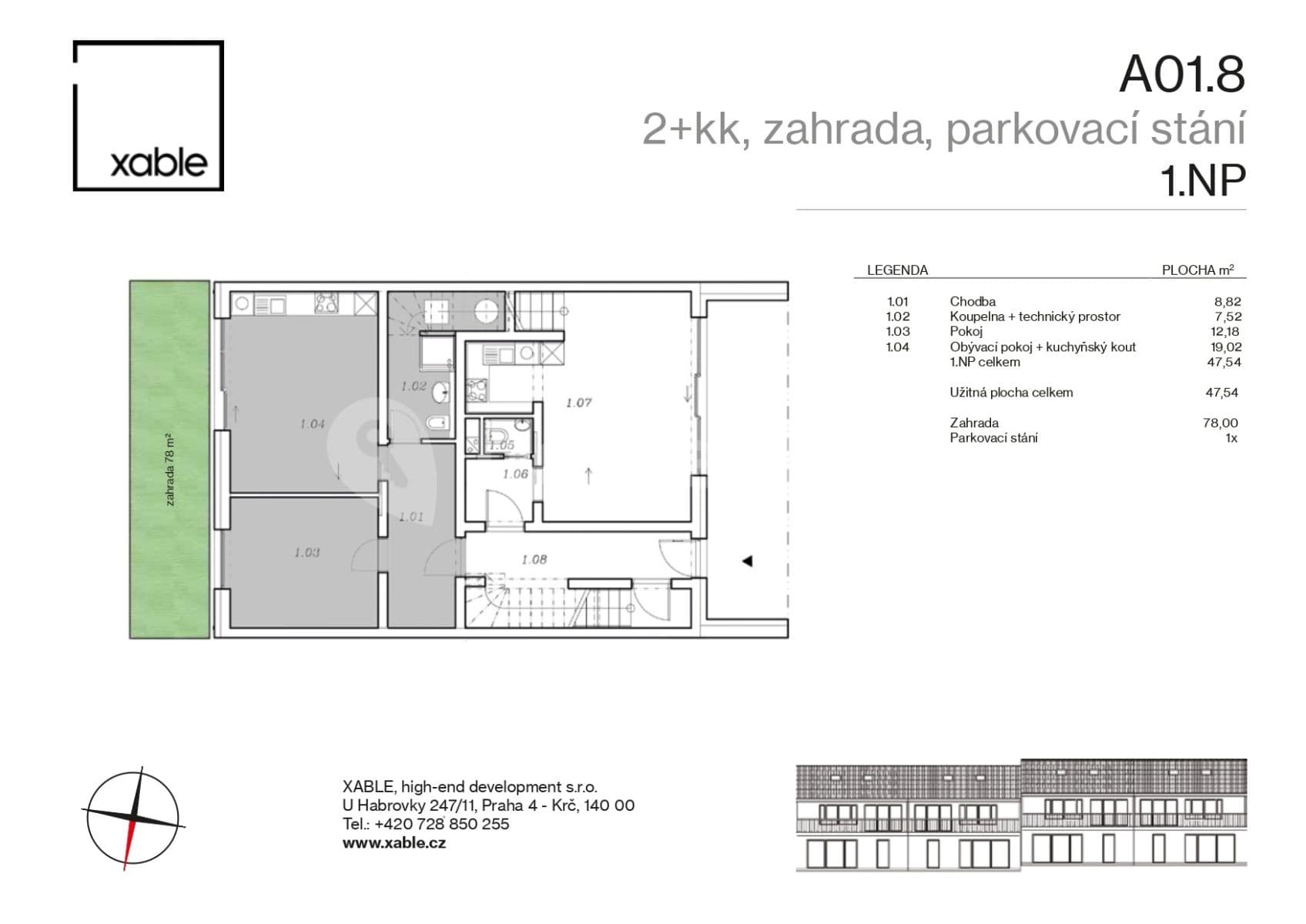 Prodej bytu 2+kk 48 m², Nová, Kouřim, Středočeský kraj Prodej bytu 2+kk 48 m², Nová, Kouřim, Středočeský kraj