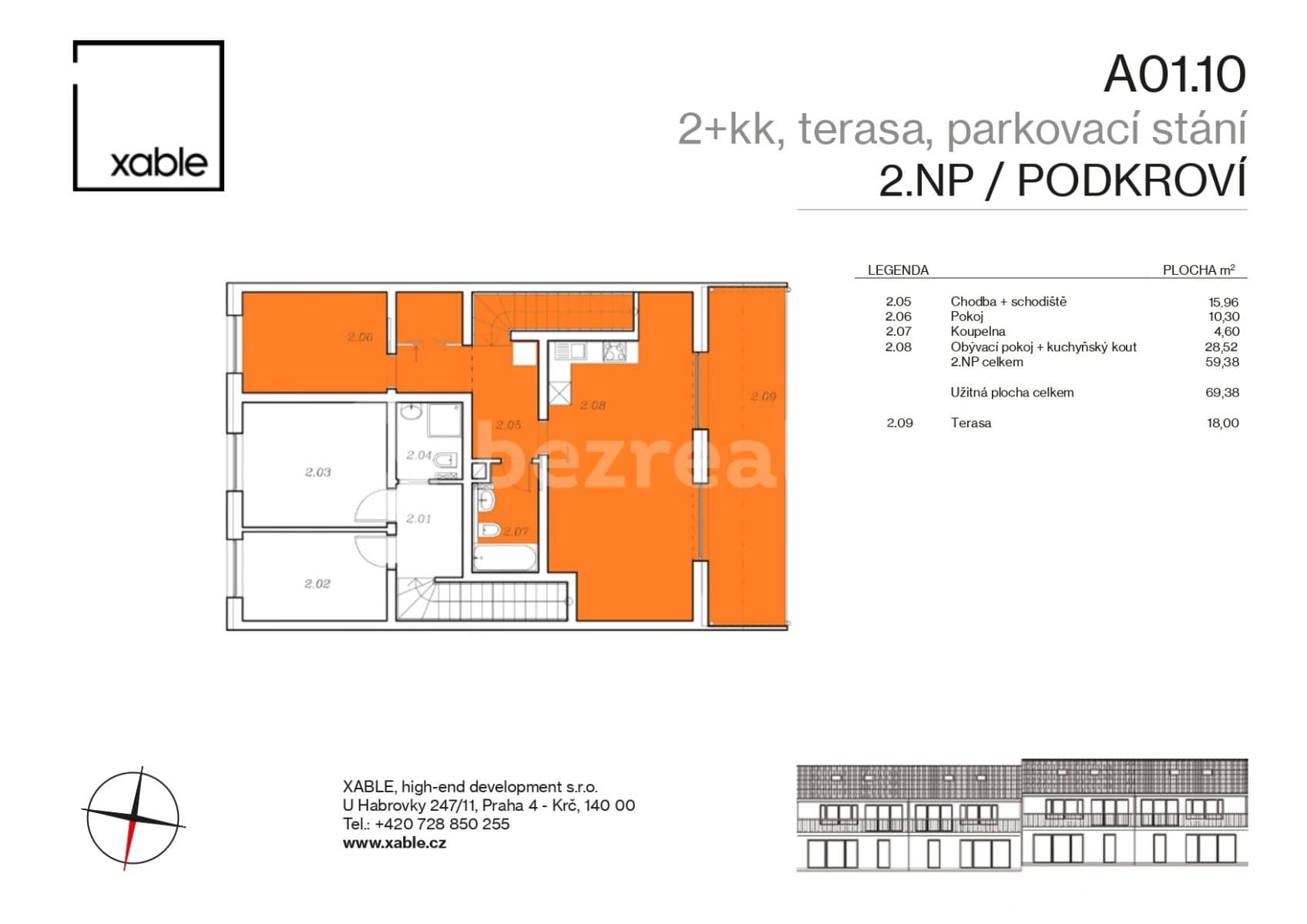 Prodej bytu 2+kk 69 m², Nová, Kouřim, Středočeský kraj Prodej bytu 2+kk 69 m², Nová, Kouřim, Středočeský kraj