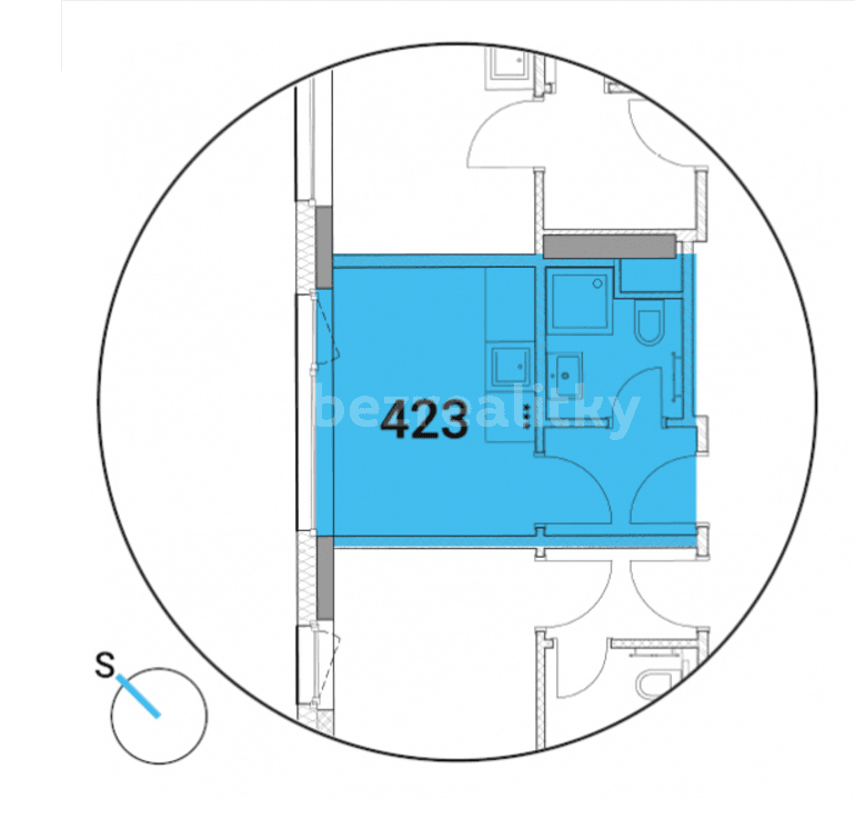 Pronájem bytu 1+kk 13 m², Mukařovského, Praha, Praha Pronájem bytu 1+kk 13 m², Mukařovského, Praha, Praha