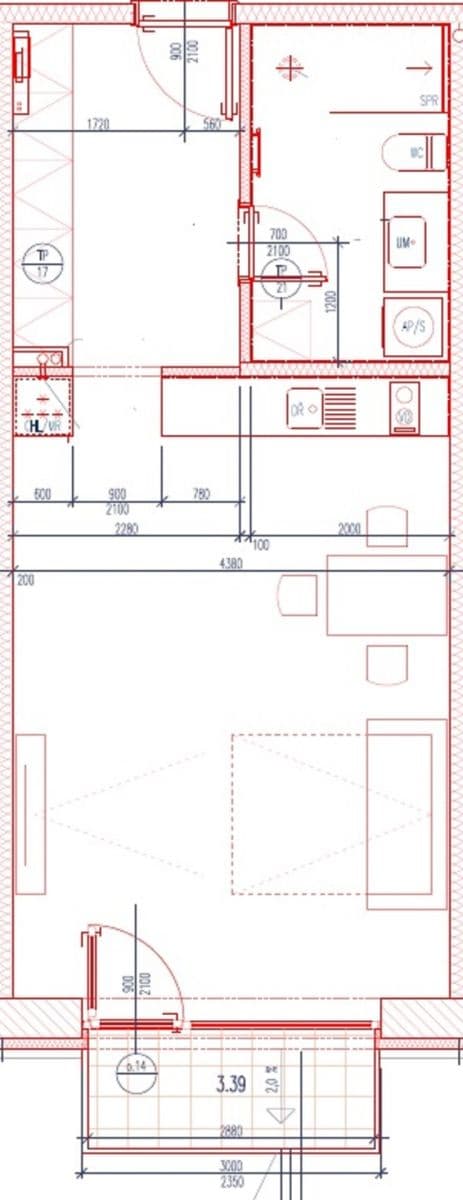 Pronájem bytu 1+kk 42 m², Kamýcká, Praha, Praha Pronájem bytu 1+kk 42 m², Kamýcká, Praha, Praha