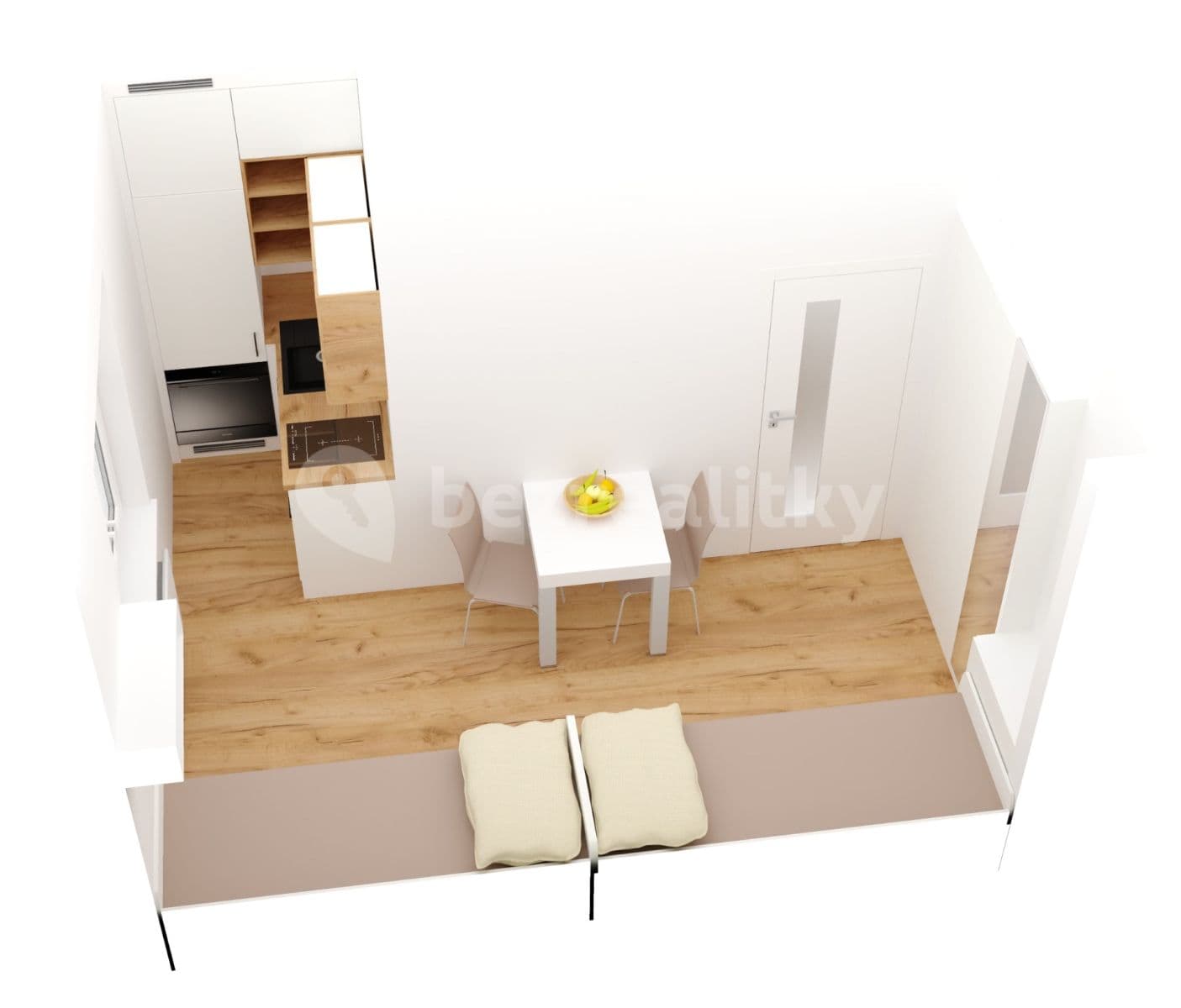 Pronájem bytu 1+kk 20 m², Na Neklance, Praha, Praha Pronájem bytu 1+kk 20 m², Na Neklance, Praha, Praha