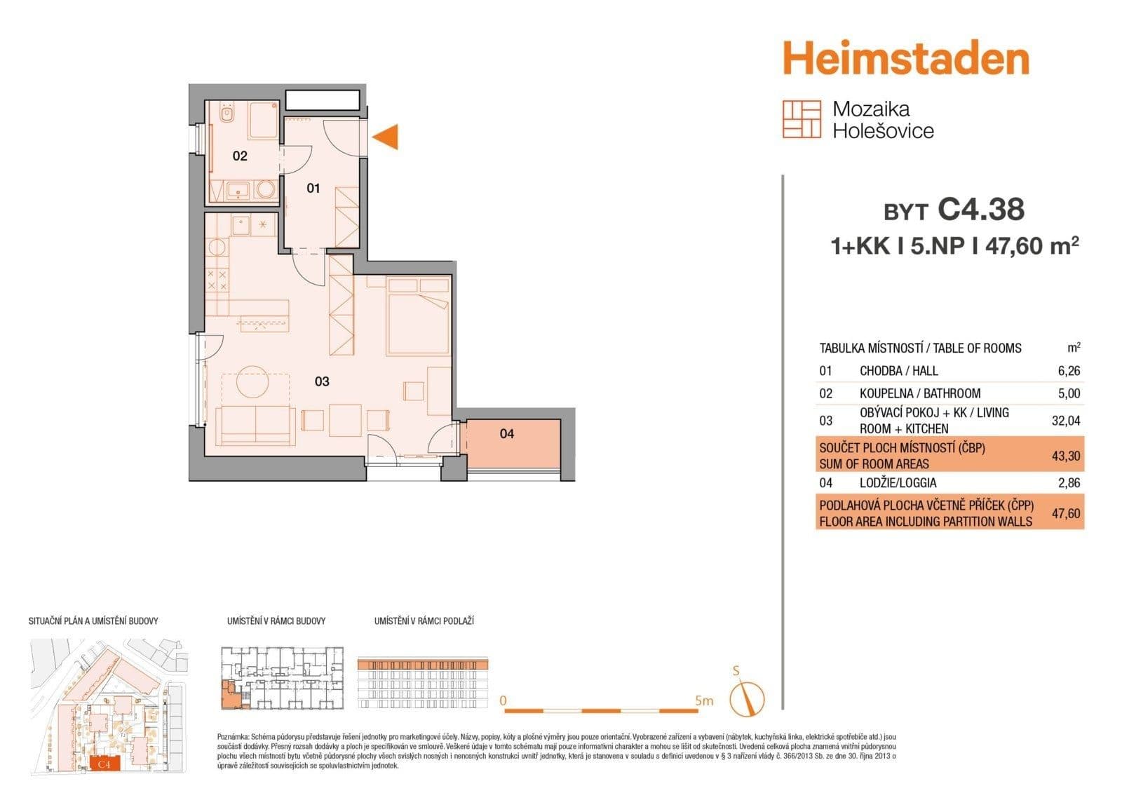 Pronájem bytu 1+kk 44 m², Vrbenského, Praha, Praha Pronájem bytu 1+kk 44 m², Vrbenského, Praha, Praha
