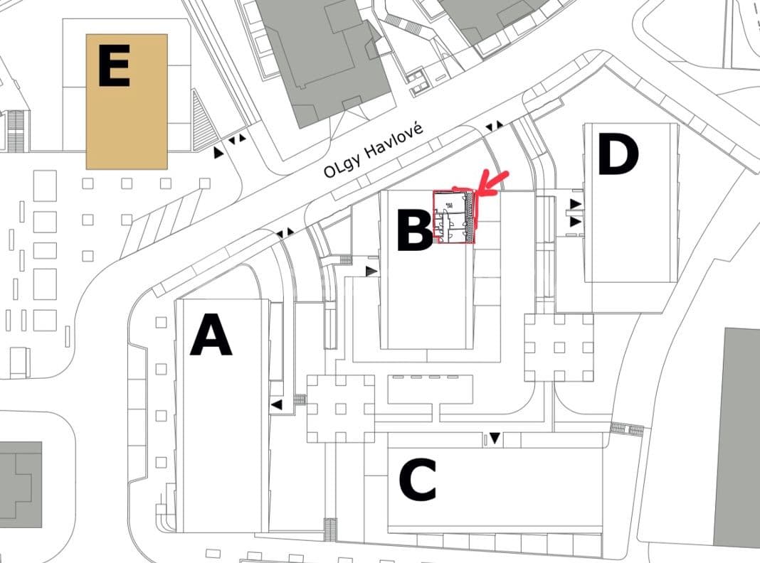 Pronájem bytu 3+kk 74 m², Olgy Havlové, Praha, Praha Pronájem bytu 3+kk 74 m², Olgy Havlové, Praha, Praha