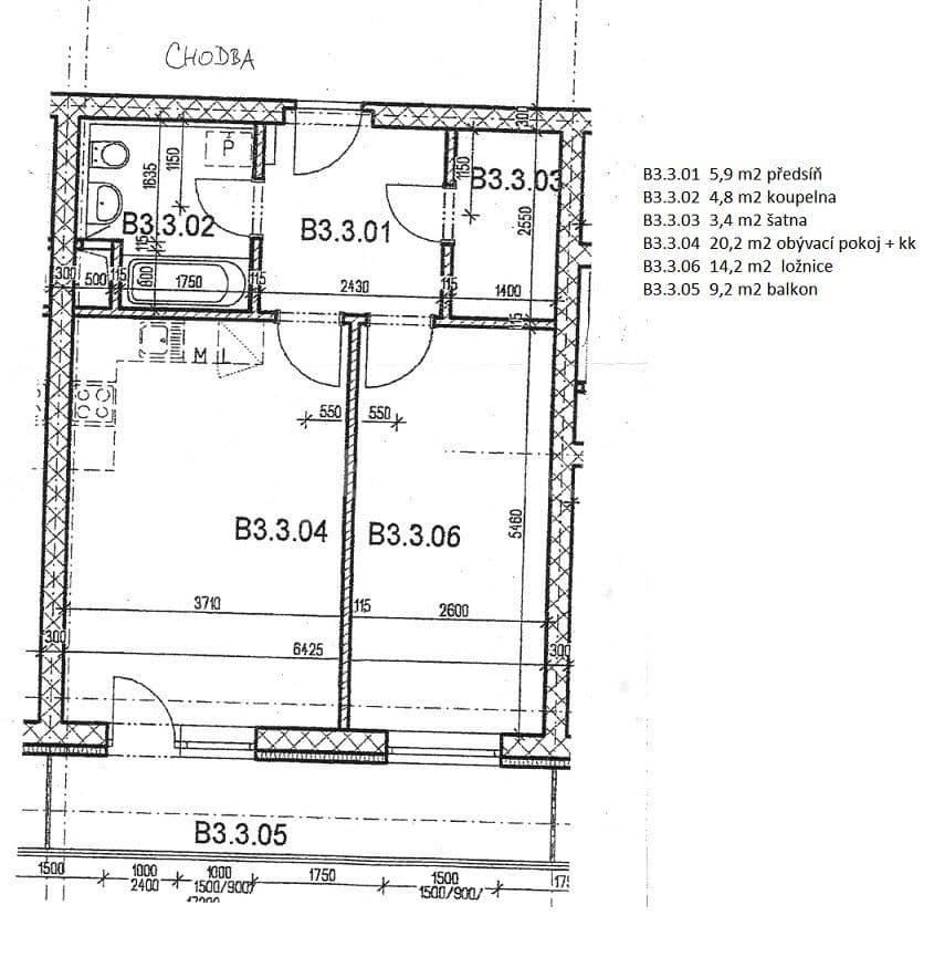 Pronájem bytu 2+kk 48 m², V Zahradách, Praha, Praha Pronájem bytu 2+kk 48 m², V Zahradách, Praha, Praha