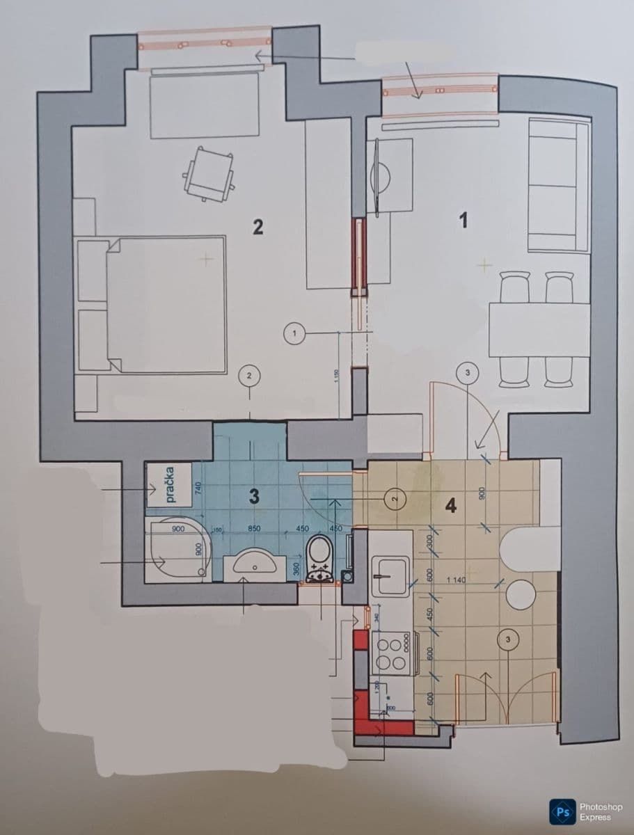 Pronájem bytu 2+1 43 m², Bělehradská, Praha, Praha Pronájem bytu 2+1 43 m², Bělehradská, Praha, Praha