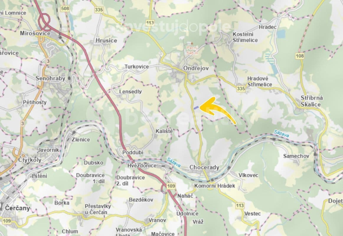 Prodej pozemku 3.581 m², Ondřejov, Středočeský kraj Prodej pozemku 3.581 m², Ondřejov, Středočeský kraj