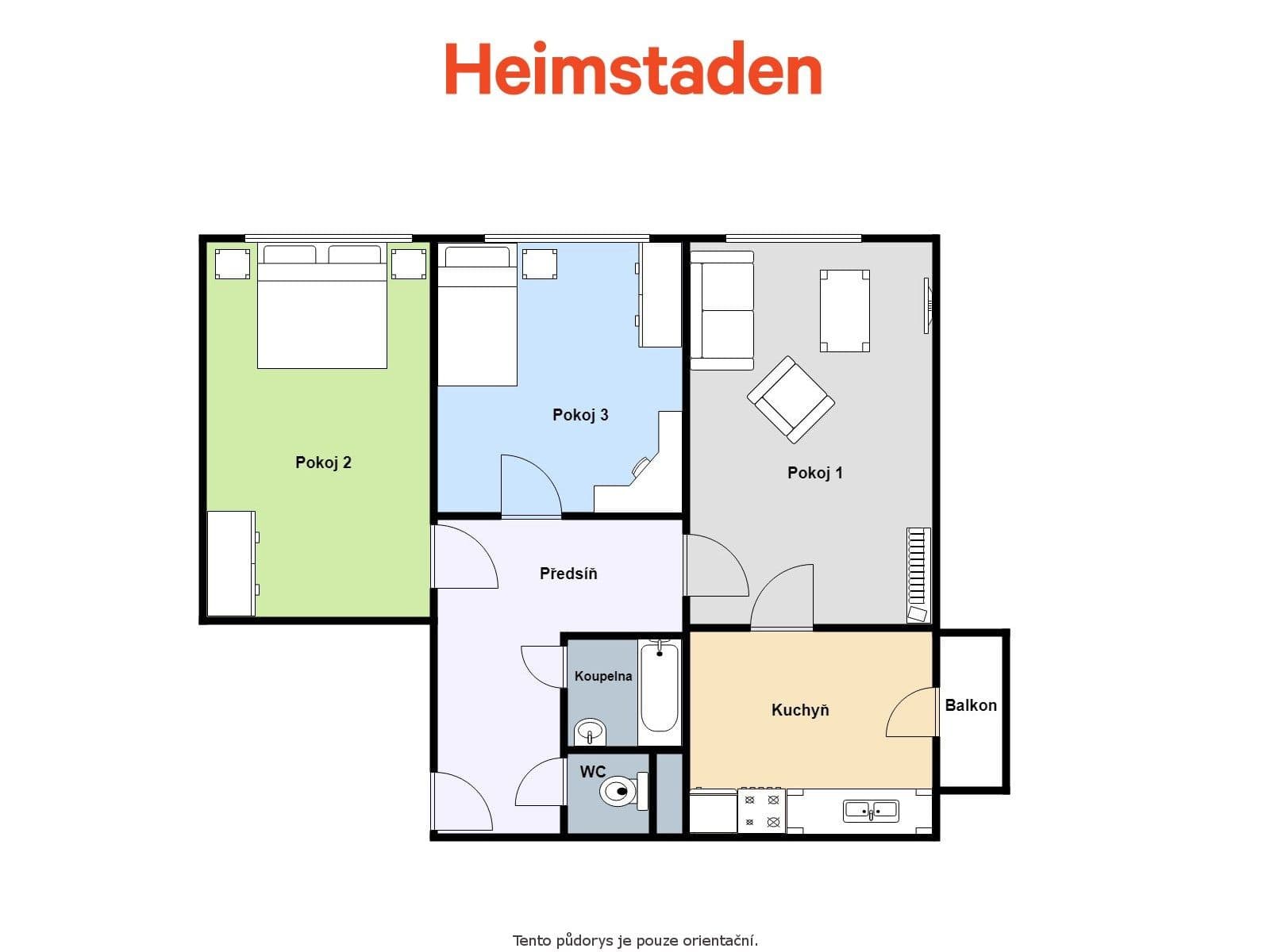 Pronájem bytu 3+1 59 m², Zahradní, Frýdek-Místek, Moravskoslezský kraj Pronájem bytu 3+1 59 m², Zahradní, Frýdek-Místek, Moravskoslezský kraj